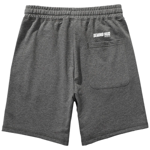 Shorts pour homme, couleur unie gris, 100% coton, écologiques, séchage rapide, respirants, en molleton de coton, shorts décontractés, shorts de sport - Product Image 6