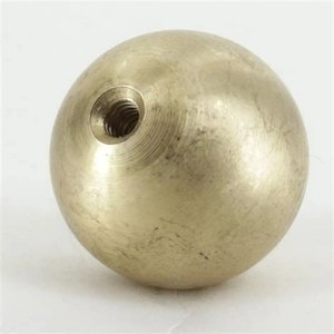 Bouton sphérique en laiton au design moderne avec trou fileté pour accessoires de quincaillerie de porte ou d'armoire, fait main, en promotion - Product Image 2