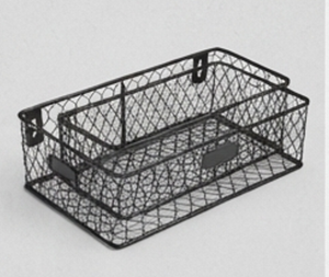 Premium Rustic Metal <b>Wire</b> <b>Storage</b> <b>Basket</b> Rectangle Hanging Multi-Purpose Neatening Organizer For Home - Product Image 6