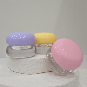 Récipient de baume brillant à lèvres <span class=keywords><strong>transparent</strong></span> 5g/15g/20g/30g/50g, récipient de pot de crème pour les yeux rose bleu blanc noir, pot cosmétique - Product Image 5