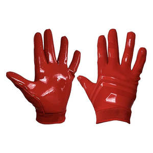 Gants de football américain de qualité supérieure, service OEM, sur mesure, en latex imperméable, compatibles écran tactile, unisexes, pour le sport. - Product Image 4