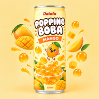OEM ODM Popping Boba avec saveur de jus de fruits, jus de grenade |   Emballage personnalisé en canette d'aluminium de 330 ml