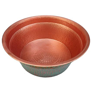 Bañera Portátil para Pedicura con Acabado Rústico Pátinado en el Exterior y Pulido en el Interior, para el Cuidado de los Pies, Ducha Spa y Relajación - Product Image 2