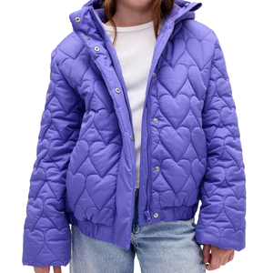 Doudoune pour filles Manteau d'hiver à capuche à pois Chaud Matelassé Vêtements d'extérieur Doux Coupe-vent Confortable - Product Image 5