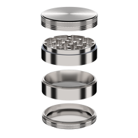 VA Classique 63mm Aluminium Herb & Spice Grinder 4 pièces Vente en gros pour Fumer Accessoire pour Cigarettes pour Fumer Accessoires
