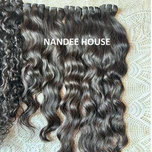 Extensions de cheveux humains vierges Remy bruts HD Lace Bulk Vague de cheveux brésiliens Tressage Échantillon gratuit Paquet de cheveux Exportation directe de l'Inde - Product Image 2
