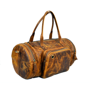 Elegante Bolsa de Viaje de Cuero Premium, Bolsa de Fin de Semana Espaciosa para Viajes de Negocios, Gimnasio y Uso Diario - Product Image 3