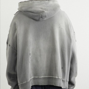 Sweat-shirts à capuche pour hommes, design délavé à l'acide, qualité OEM supérieure, tissu robuste, coutures solides, durabilité longue durée, performance durable, vente en gros - Product Image 5