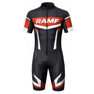 Combinaison de course unisexe personnalisée imprimée pour l'été, extensible dans les quatre sens, respirante, séchage rapide, manches courtes, aérodynamique, pour moto - Product Image 1