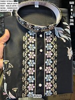 Kurta brodée Black Royale