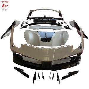 Kit Spoiler 488 Z-ART stile MS per <span class=keywords><strong>Ferrari</strong></span> Kit Spoiler alare in fibra di carbonio per <span class=keywords><strong>Ferrari</strong></span> 488 2015 + Kit carrozzeria aerodinamico in fibra di carbonio - Product Image 1