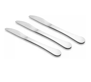 Stainless Steel Dessert Knife <b>Mirror</b> Polish Decorative Handles Elegant Design for Tableware Use - Product Image 1