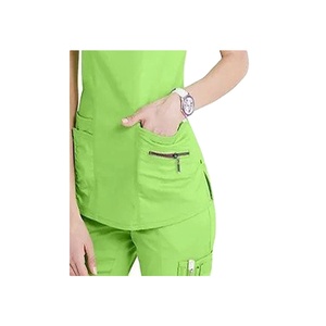 Tenue de travail infirmière exclusive, combinaison extensible, uniforme médical, ensembles infirmière femme, tenue de laboratoire, tissu en coton unisexe, médecin 2026 - Product Image 4