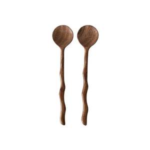 Juego de 2 Servidores de Ensalada de Madera de Acacia, Modernos y de Moda, para Cocina 2024, Accesorios de Cocina - Product Image 3