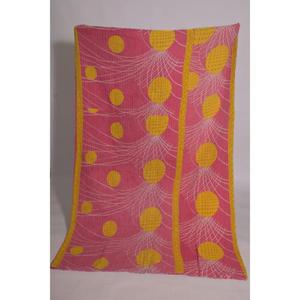 Manta Reversible de Algodón Kantha India Hecha a Mano, Estilo Boho, para Cama - Product Image 2