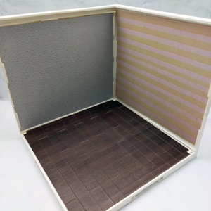 Muebles de Plástico en Miniatura para Casa de Muñecas, Cabaña 3D, Modelo de Escena DIY con Piso Oscuro - Cubo de 16.3cm - Product Image 1