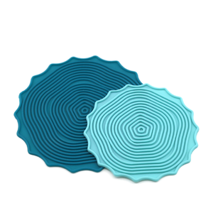 Posavasos y Alfombrillas de Silicona Redondos, Contemporáneos, Multicolores, Reutilizables, Impermeables y Ecológicos para Protección de Mesas - Product Image 1