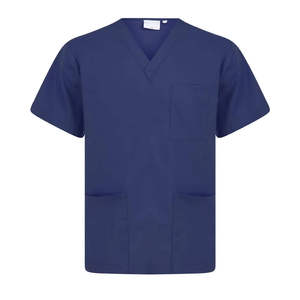Professional Men's Medical Scrub <b>Set</b> Breathable Stretch V-neck Nurse Uniform Hospital <b>Doctors</b> Workwear Dental Clinic Suit - Product Image 3