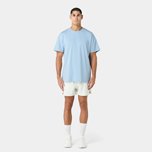 Men’s Oversized <b>Gym</b> T-Shirt Breathable Cotton Workout Tee Loose Fit Fitness Training Top Streetwear Athleisure <b>Pump</b> <b>Cover</b> - Product Image 6