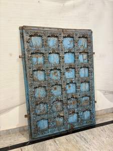 Porte en bois ancienne récupérée au patinage unique, idéale pour la cuisine, les repas en extérieur, la décoration intérieure, la chambre, le salon et les projets d'ameublement antique. - Product Image 2