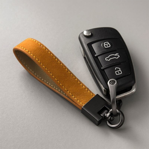 Llaveros de cuero genuino vintage al por mayor de fábrica, llaveros de cuero personalizados para coche, se pueden personalizar - Product Image 4