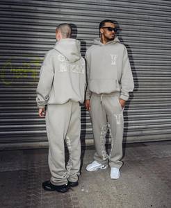 Fabricantes de Ropa Personalizada, Chándal Unisex Personalizado, Chándales de Felpa de Algodón, Conjunto de Sudadera con Capucha Extra Grande de Alta Calidad - Product Image 2