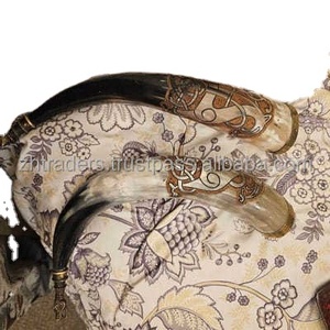 Jarra Vikinga Hecha a Mano, Impermeable, de Cuerno Natural Premium para Cerveza, Sidra y Cerveza Alemana - Product Image 3
