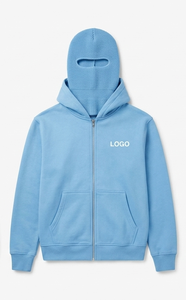 Sweat-shirt à capuche décontracté pour homme en mélange de coton doux avec capuche réglable, poche kangourou et poignets côtelés - Product Image 6