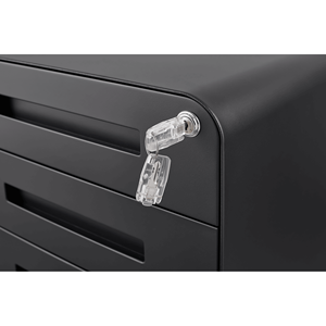 Mobiletto Portadocumenti a 3 Cassetti, Versatile per Archiviazione di Documenti Legali/Lettera/A4, Stile Semplice con Design a 5 Ruote - Product Image 4