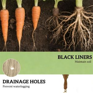 Jardinière d'extérieur surélevée en bois naturel pour serre - Catégorie : Pots et jardinières - Product Image 4