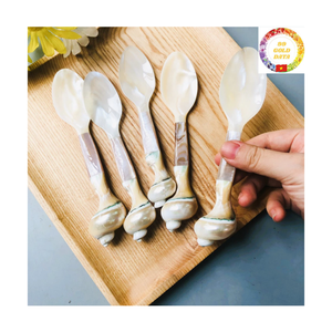 Mother of Pearl Spoon | Natural Seashell | Eco-Friendly | 7-12cm | OEM Factory - Product Image 2