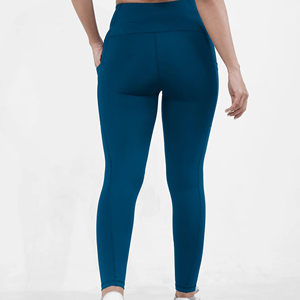 Women's Solid <b>Ankle</b>-<b>Length</b> 4-Way Stretch High Waist <b>Leggings</b> Custom Logo OEM ODM Gym Fitness Yoga Pants Manufacturer Wholesale - Product Image 4