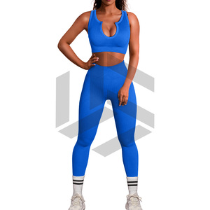 Conjunto de Yoga de Cintura Alta para Mujer: Sujetador Deportivo y Leggings para Fitness, Conjuntos de Yoga para Entrenamiento, Pantalones de Yoga de Cintura Alta con Efecto Push-Up - Product Image 5
