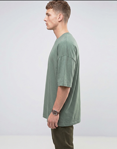 T-shirts Homme 100% Coton Coupe Oversize Épaules Tombantes 240 GSM Vente en Gros Tenue Décontractée Tee-shirt Homme Épaules Tombantes Personnalisé Style Urbain - Product Image 4