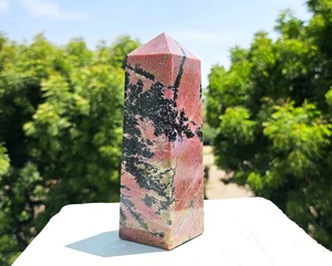 Torre de Cristal de Rodonita de Alta Calidad, Piedra Rosa Decorativa para el Hogar, Generador de Puntos, Artesanía de Piedra Semipreciosa de Calidad para el Hogar - Product Image 4