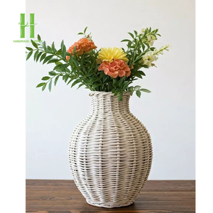 Jarrón Decorativo de Mimbre Natural Ecológico, Estilo Urna, para el Hogar, Macetas para Flores, OEM, Capacidad y Tamaño Personalizados, Hecho en Vietnam, Superventas - Product Image 2