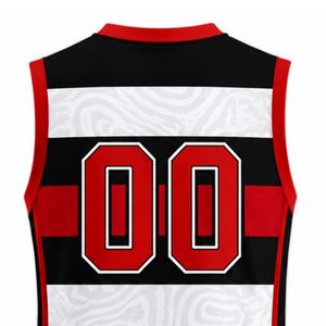 Customized Red Black White Volleyball Sleeveless Shirt Team Sportswear Athletic Top Training Competition Uniform Apparel - Product Image 3