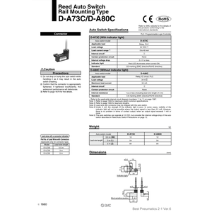 SMC Pneumatics <b>Auto</b> <b>Switch</b> D-A73C - Product Image 2