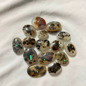 Ágata Dendrítica Natural Shazar, Cuarzo, Gema de Alta Calidad, Cabujón de Formas Variadas, Colgante de Joyería, Certificado por Terceros - Product Image 1