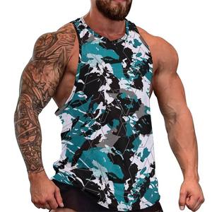 Débardeur imprimé élégant pour homme, sans manches, pour la gym, le fitness, la musculation, l'entraînement, veste décontractée d'été, streetwear, design personnalisé - Product Image 3