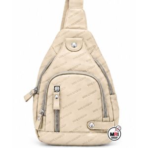 Bolso Bandolera de Cuero de Alta Calidad con Patrón de Letras, MRI GROUP, Azul PU con Cierre de Cremallera, Correa Única, Uso Diario, Estilo Minimalista - Product Image 5