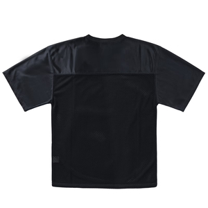 เสื้อฟุตบอลตาข่ายสไตล์เรโทร เสื้อผ้าสตรีทแวร์แบบกำหนดเอง เสื้อฟุตบอลแขนสั้นไซส์ใหญ่ เสื้อซ้อมอเมริกันฟุตบอลแบบตาข่าย - Product Image 4