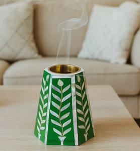 2025 derniers artisans royaux écologique à la main Bakhoor brûleur mère perle incrustation porte-encens décoratif arabe Oud Ramadan - Product Image 3