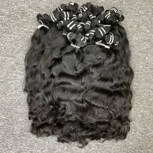 100% extensiones de cabello humano Real doble trama ondulada vietnamita para paquetes frontales de encaje onda Natural 100% crudo sin procesar al por mayor - Product Image 2