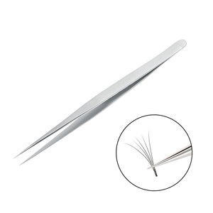 Pinces à cils réutilisables de haute qualité en acier inoxydable avec logo personnalisé, robustes et de qualité supérieure - Product Image 1