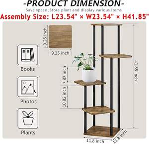 Support de plante décoratif en fer forgé pour fabricant OEM, idéal pour l'intérieur de la maison, le jardin extérieur et les solutions élégantes de présentation de plantes - Product Image 2