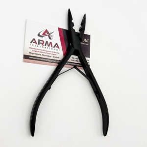 Pince à cheveux multi-usages à 2 trous, noire mate, très vendue, en acier inoxydable durable, avec étiquette privée - Product Image 1