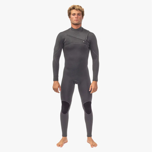Comfortable Neoprene Full Body <b>Wetsuit</b> High Neck Long Sleeve Chest Zip Waterproof All Seasons Adult Swim Dive Suit For Adults - Product Image 2