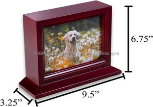 Pet <b>Photo</b> <b>Frame</b> Wooden Urns Handmade Cremation Keepsake Urns Made Of High Quality - Product Image 2