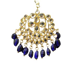 Tocado Étnico Royal Head de Aleación de Zinc Maangtikka para Mujer - Boda, Novia, Día de San Valentín, Aniversario, Despedida de Soltera - Product Image 2